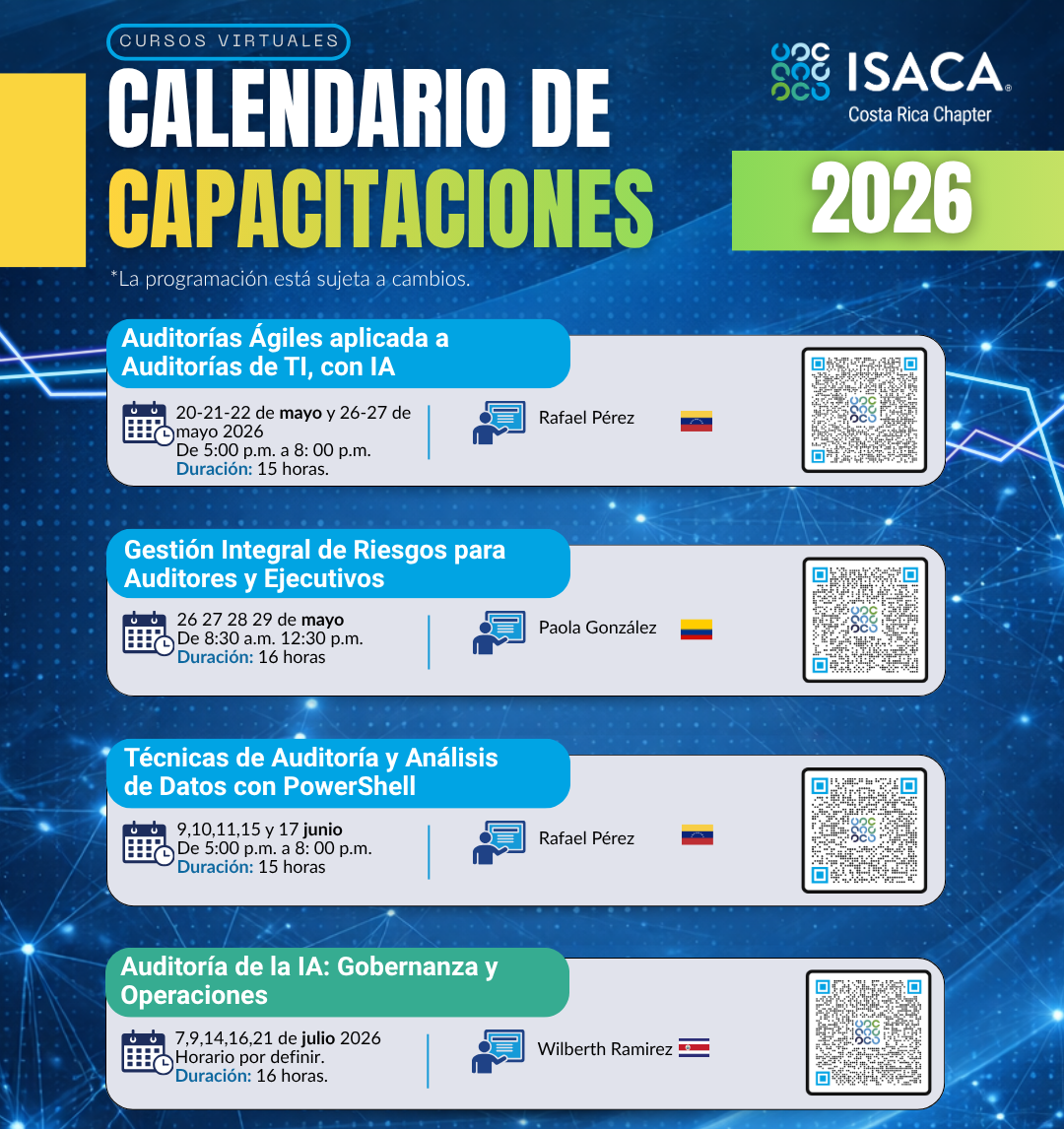 Tu pr�ximo paso profesional comienza aqu�: Descubre el Calendario ISACA 2026