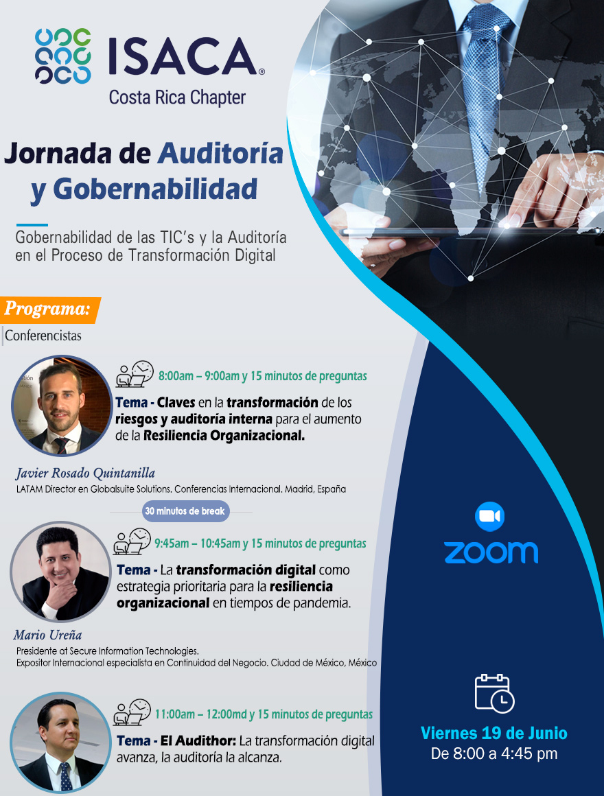 INSCRIBASE A LA JORNADA DE AUDITORIA Y GOBERNABILIDAD - ISA CA COST ARICA